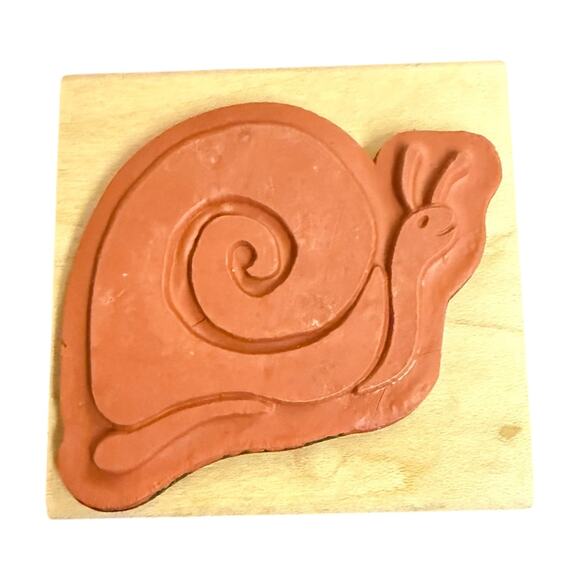 All Night Media Posh Impressions Snail Rubber Stamp - Picture 2 of 3